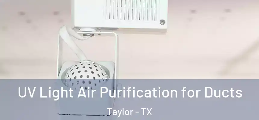 UV Light Air Purification for Ducts Taylor - TX